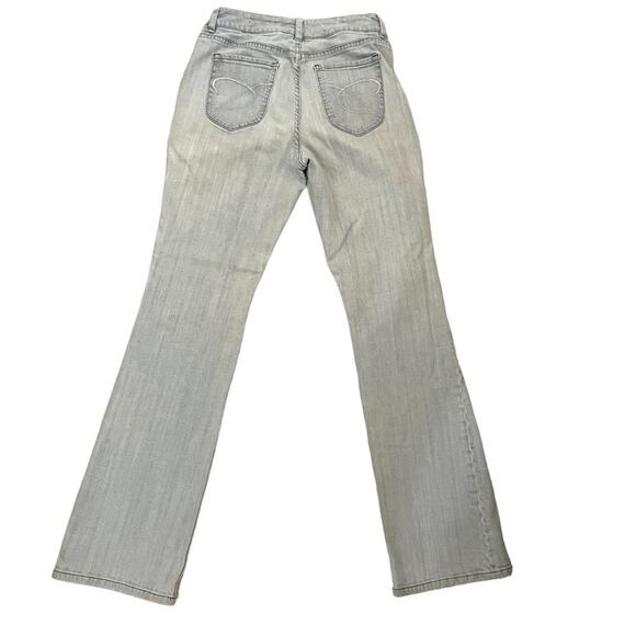 Chicos Platinum Jeans Womens 0 Blue Denim High Rise Boot Cut Light Wash Stretch - Picture 2 of 8
